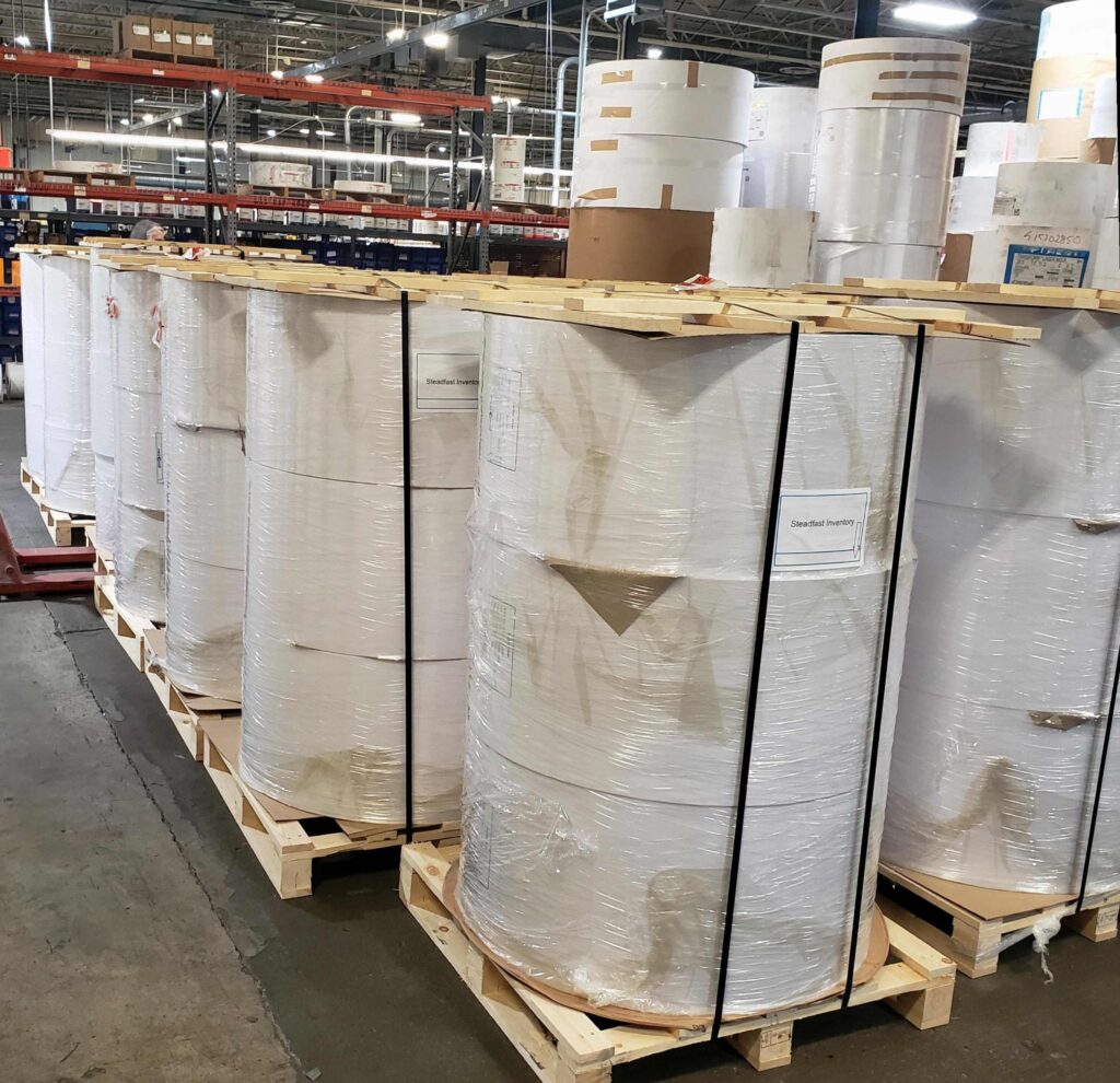 Gum paper rolls